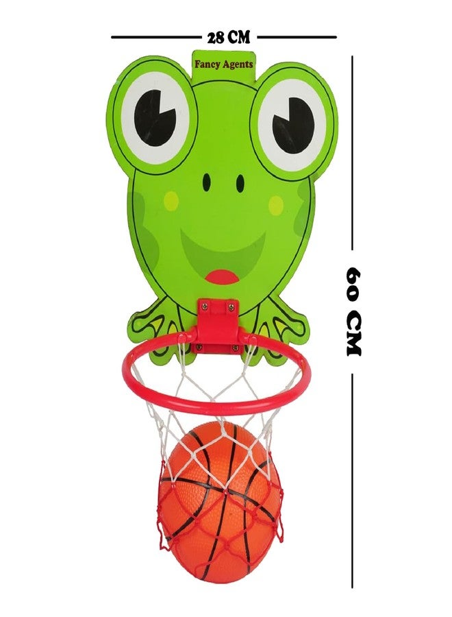 Fancy Agents Basket Ball for Kids for Boys and Girls| Toy Basketball| Basketball Portable Set with Hanging Board, Ring Net for Indoor and Outdoor Games| Birthday & Return Gift Set Standard - Image 4